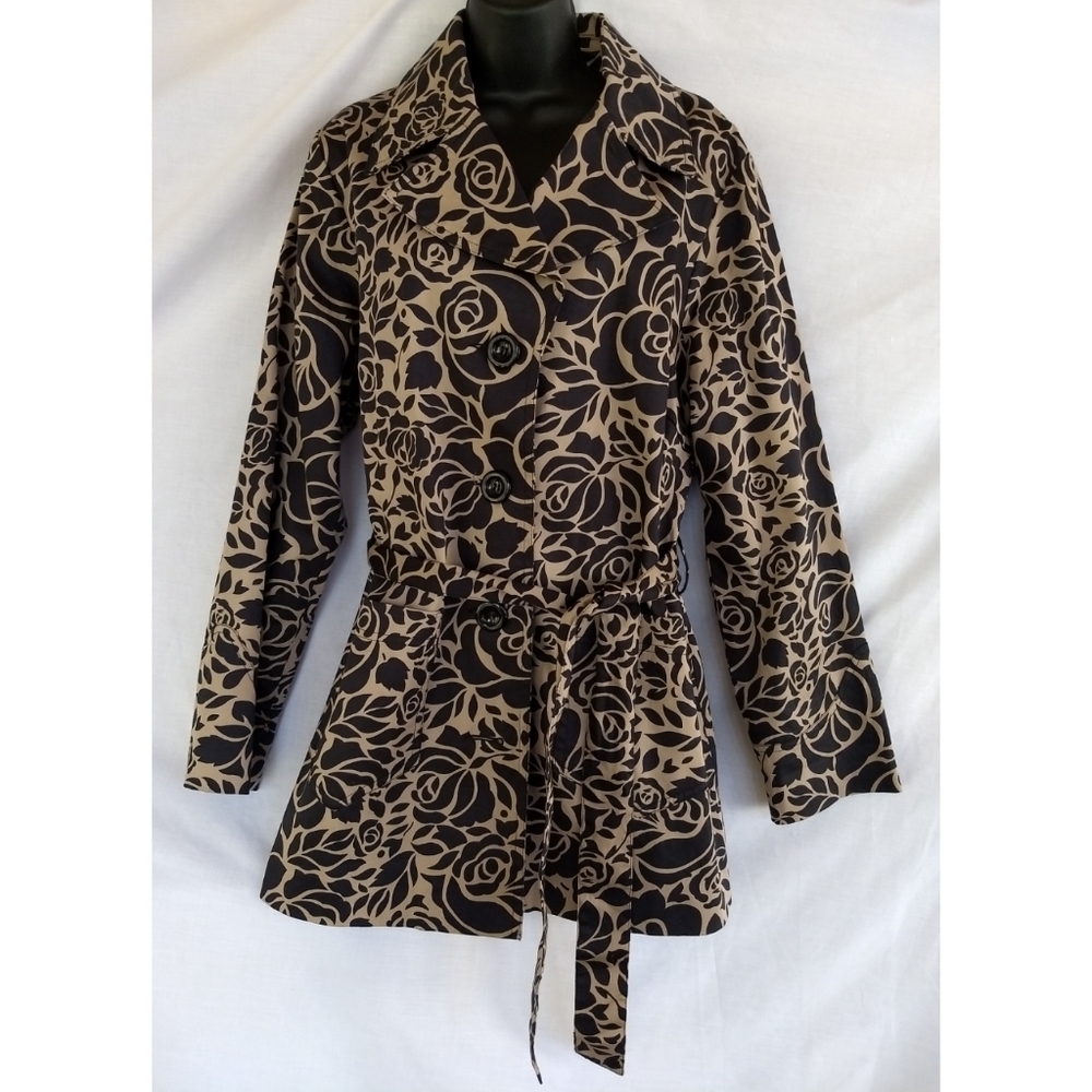 Ambition▪️Lightweight Floral Belted Jacket